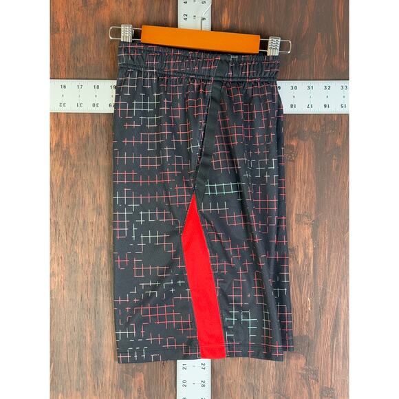 Nike Dri-Fit Training Activewear 8" Inseam Shorts Black Red Youth Kids Large EUC - Picture 4 of 8